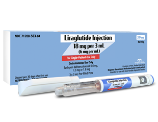 Liraglutide Injection 18mg per 3 mL - 3 Pens